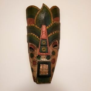Indonesian Handcarved Wooden Painted Mask